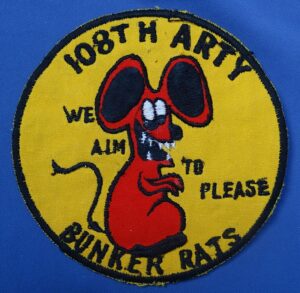 108th Artillery Bunker Rats Patch