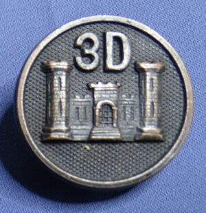 WWI 3rd Engineers Co D "3D" Collar Disk