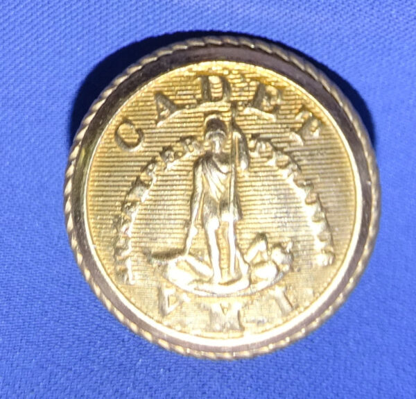 Civil War VMI Cadet Button D. Evans & Co Atterboro