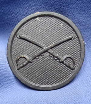 WWI Cavalry Pin Back Collar Disk