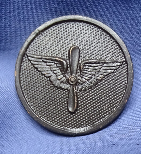 WWI Air Service Pin Back Collar Disk