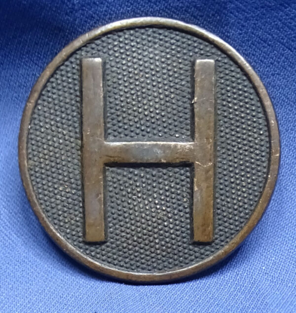 WWI "H" Headquarters Collar Disk