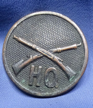 WWI Infantry HQ Collar Disk