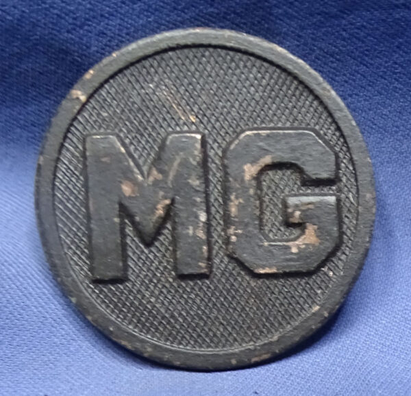 WWI "MG" Machine Gun Collar Disk