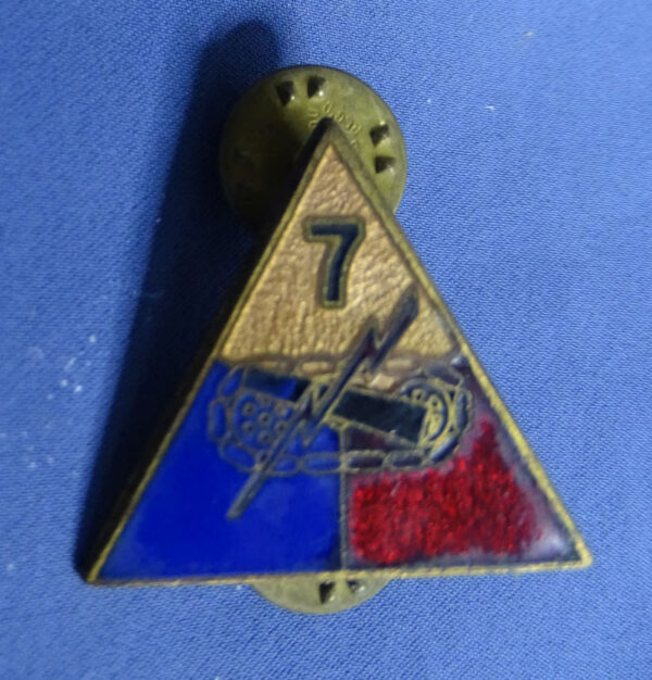 7th Armored Division Patch Type DI/Crest