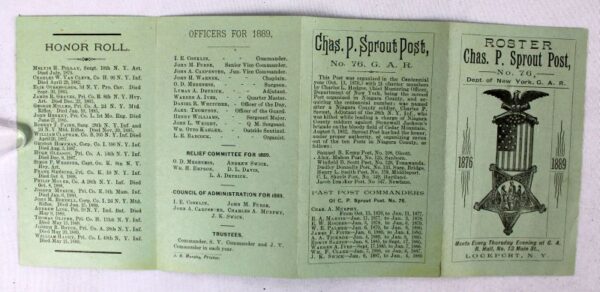 GAR Charles P. Sprout Post No. 76 Roster - Image 2