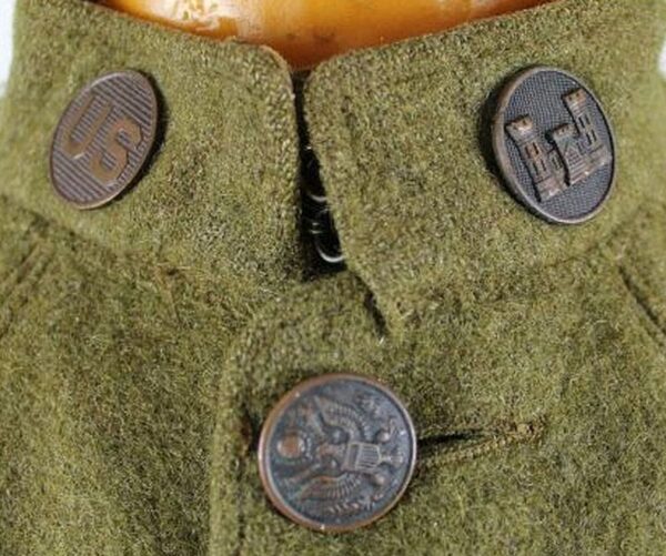 WWI Advance Sector of Supply Corps of Engineers Private First Class Mess Cook Tunic - Image 6