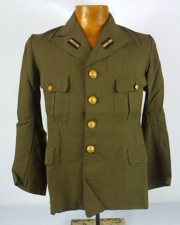 WWII Japanese Navy Sub-Lieutenant Green Tropical Wool Tunic