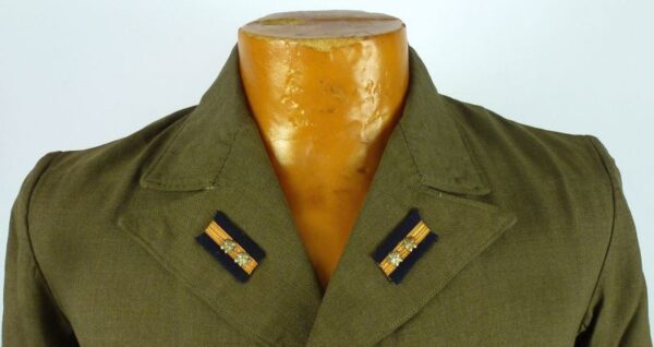 WWII Japanese Navy Sub-Lieutenant Green Tropical Wool Tunic - Image 2