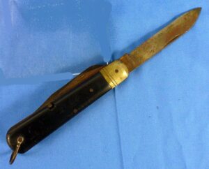 Large Named WWII Japanese Navy Multi Blade Pocket Knife with Kanji