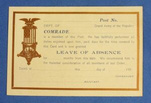 GAR Leave of Absence Authorization Card