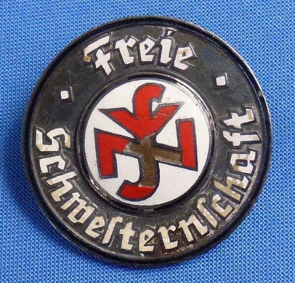 National Sozialistische Volkswohlfahrt Freie Schwesternschaft Badge