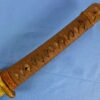 Signed 1944 Dated Japanese Army Officer Shin Gunto Sword in Leather Combat Cover - Image 7