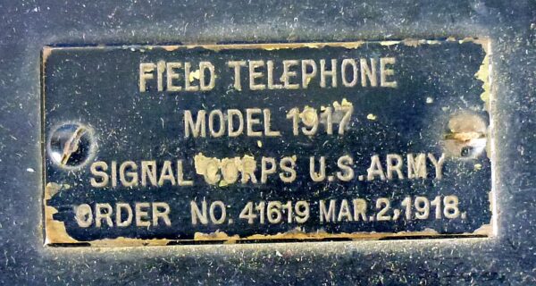 WWI U.S. Army Signal Corps Model 1917 Field Telephone - Image 4