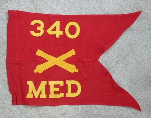 WWII Guidon of the Medical Detachment of the 340th Field Artillery Battalion (89th Infantry Division)
