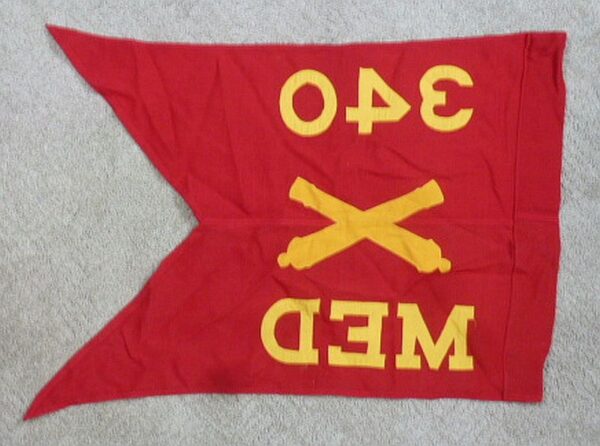 WWII Guidon of the Medical Detachment of the 340th Field Artillery Battalion (89th Infantry Division) - Image 2