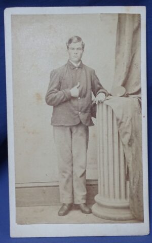 Civil War CDV – Full Length Private in Sack Coat - Hartford