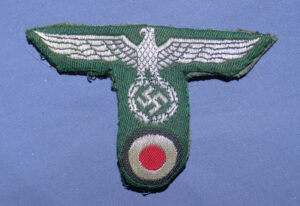 WWII German Cut-Off Customs Officer's Silver Wire Cap Eagle