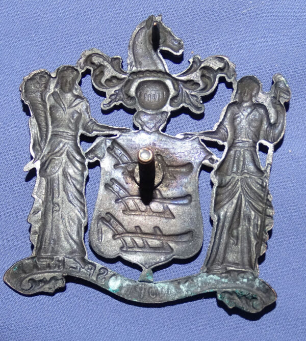 WWI New Jersey National Guard Visor Cap Insignia - Image 2