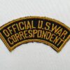 Official US War Correspondent Tab