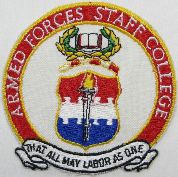 Armed Forces Staff College Patch