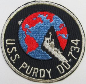 USS Purdy DD-734 Patch