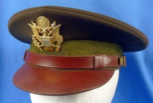 Named WWII U.S. Army Officer's Visor Cap