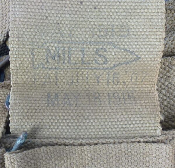 WWI Model 1917 Ammunition Cartridge Belt with Suspenders - Image 3