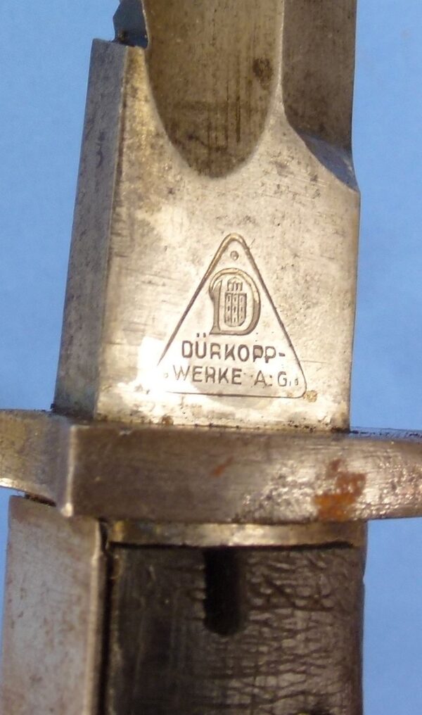 WWI German S98/05nAS Sawback Bayonet by Durkopp Werke - Image 6
