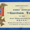 "Garrison Talk" Ticket of a Boston Army and Navy Union Post