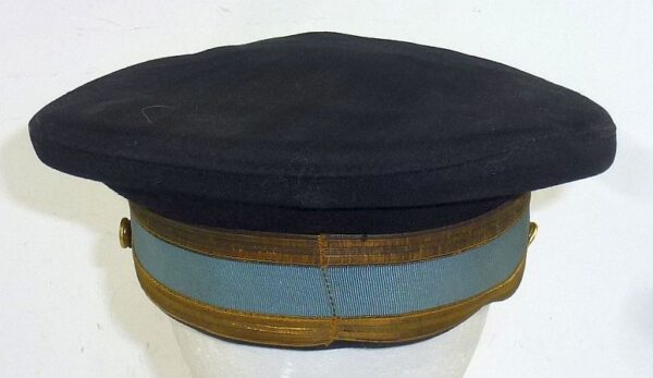 West German Made U.S. Army Field Grade Infantry Officer Dress Blue Visor Cap - Image 4