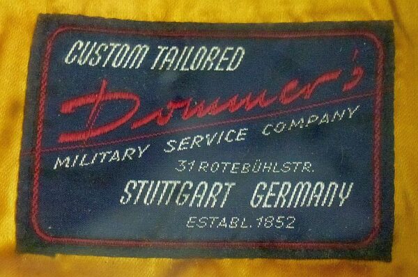 West German Made U.S. Army Field Grade Infantry Officer Dress Blue Visor Cap - Image 8