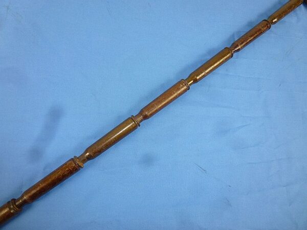 WWII Era .50 Caliber Shell Casing Trench Art Walking Stick - Image 4