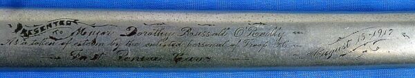 1917 Dated Model 1902 U.S. Army Officer Presentation Sword to a Woman by Weyersberg - Image 3