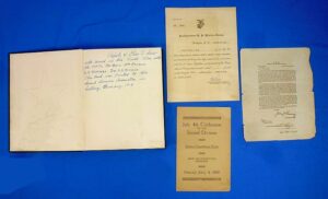 U.S. Marine's WWI Second Division "The Indian" Magazine Book with the Owner's Marine Corps Medal Award Document