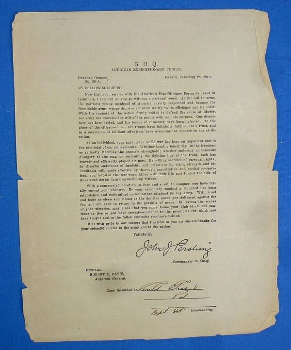 U.S. Marine's WWI Second Division "The Indian" Magazine Book with the Owner's Marine Corps Medal Award Document - Image 3