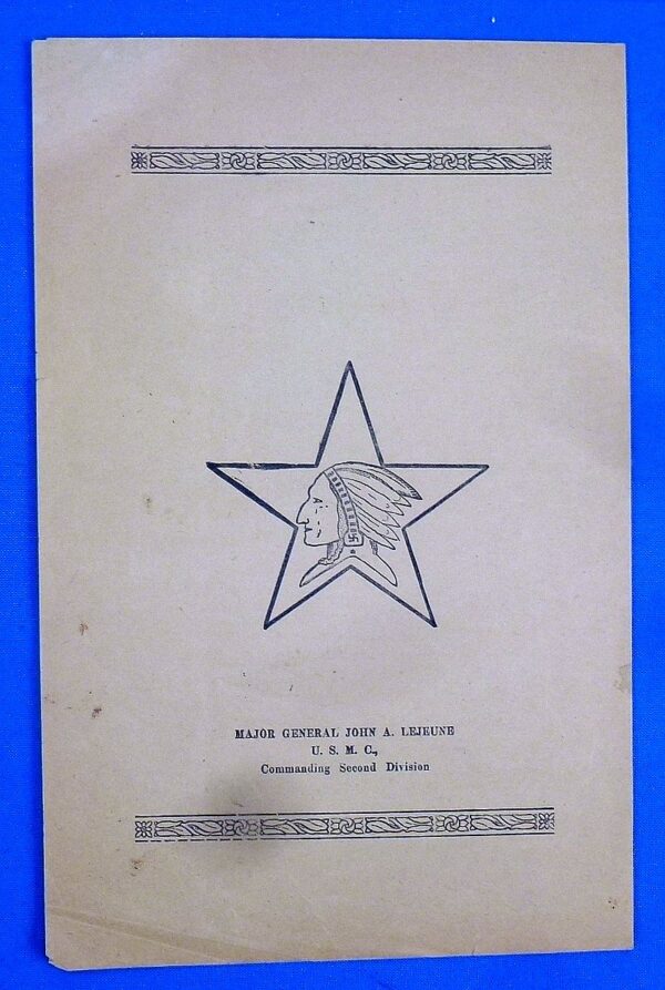 U.S. Marine's WWI Second Division "The Indian" Magazine Book with the Owner's Marine Corps Medal Award Document - Image 6