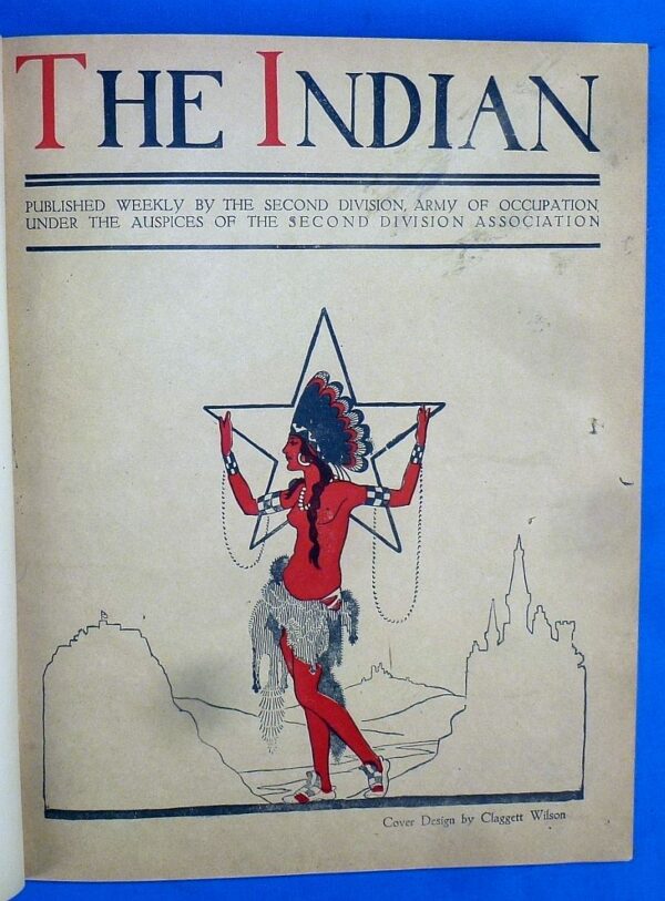 U.S. Marine's WWI Second Division "The Indian" Magazine Book with the Owner's Marine Corps Medal Award Document - Image 8