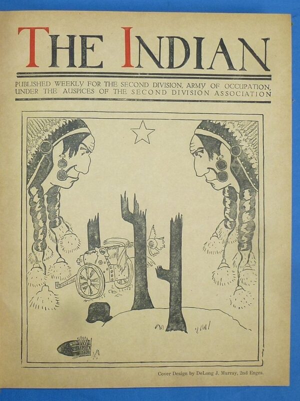 U.S. Marine's WWI Second Division "The Indian" Magazine Book with the Owner's Marine Corps Medal Award Document - Image 9