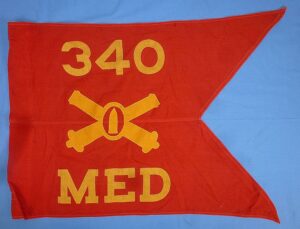 WWII Guidon of the Medical Detachment of the 340th Coast Artillery Regiment (District of Columbia National Guard)