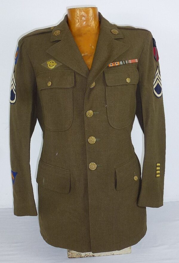 Identified China Burma India Theater 9th Photo Reconnaissance Squadron Staff Sergeant M1941 Field Jacket and Tunic - Image 9