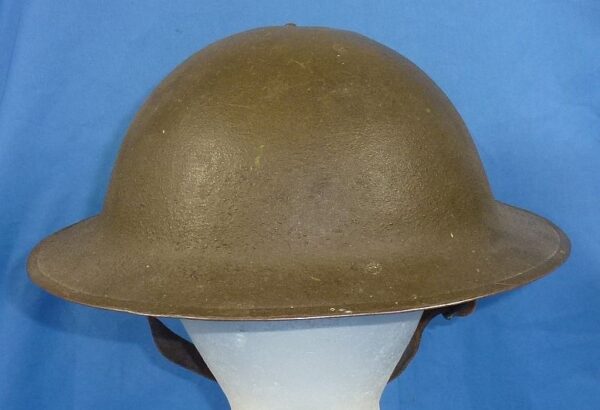 Painted WWI 89th Division Artillery Headquarters M1917 Combat Helmet - Image 5