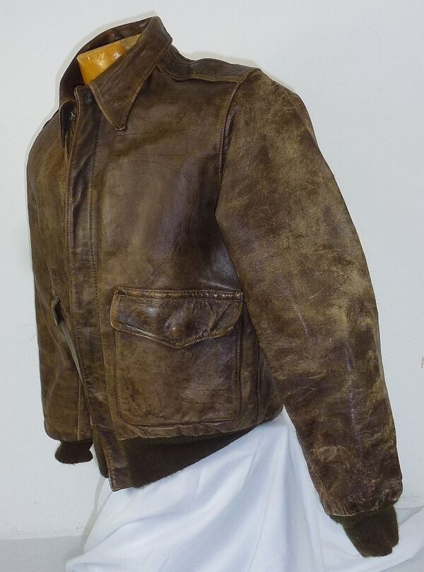 WWII 14th Air Force Sergeant First Class Air Gunner Tunic and A-2 Flight Jacket - Image 21