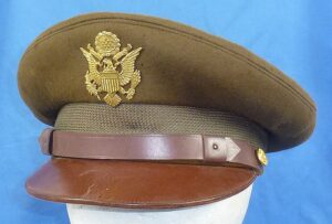 WWII U.S. Army Officer Visor Cap by Bancroft