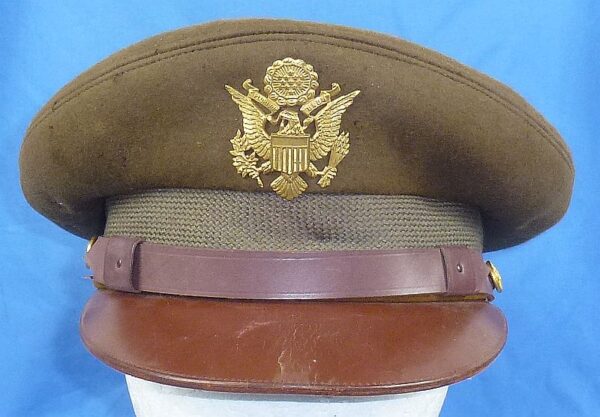 WWII U.S. Army Officer Visor Cap by Bancroft - Image 2