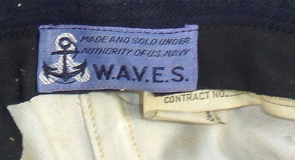 WWII U.S. Navy WAVES Enlisted Ranks Service Uniform Cap - Image 8