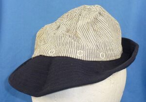 WWII U.S. Navy WAVES Enlisted Ranks Summer Uniform Cap With Seersucker Top