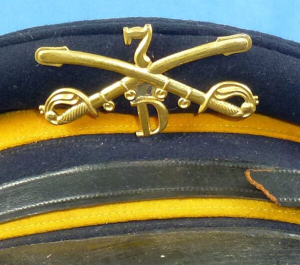 U.S. Army Model 1902 Seventh Cavalry Regiment EM/NCO Visor Cap - Image 3