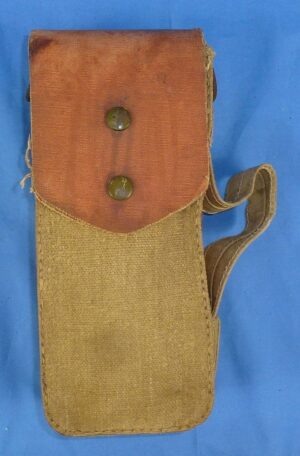 WWII Japanese Rubberized Canvas Type 96/99 Light Machine Gun Pouch