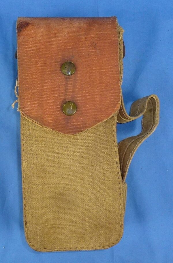 WWII Japanese Rubberized Canvas Type 96/99 Light Machine Gun Pouch